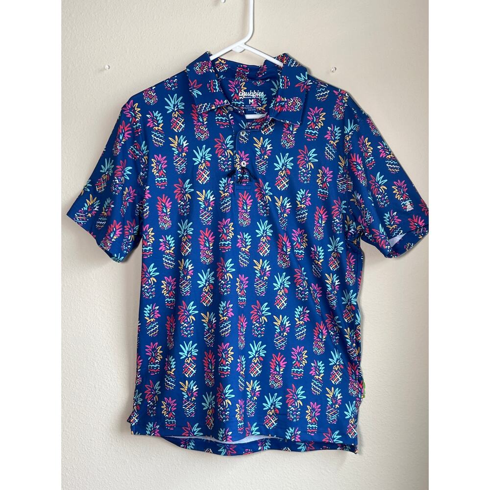 NWOT-Chubbies "The Thigh Napple" Performance Polo -Size Medium